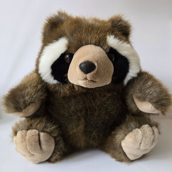 Mary Meyer Plush Raccoon Stuffed Animal Toy 10" Brown Eyes - Picture 11 of 16